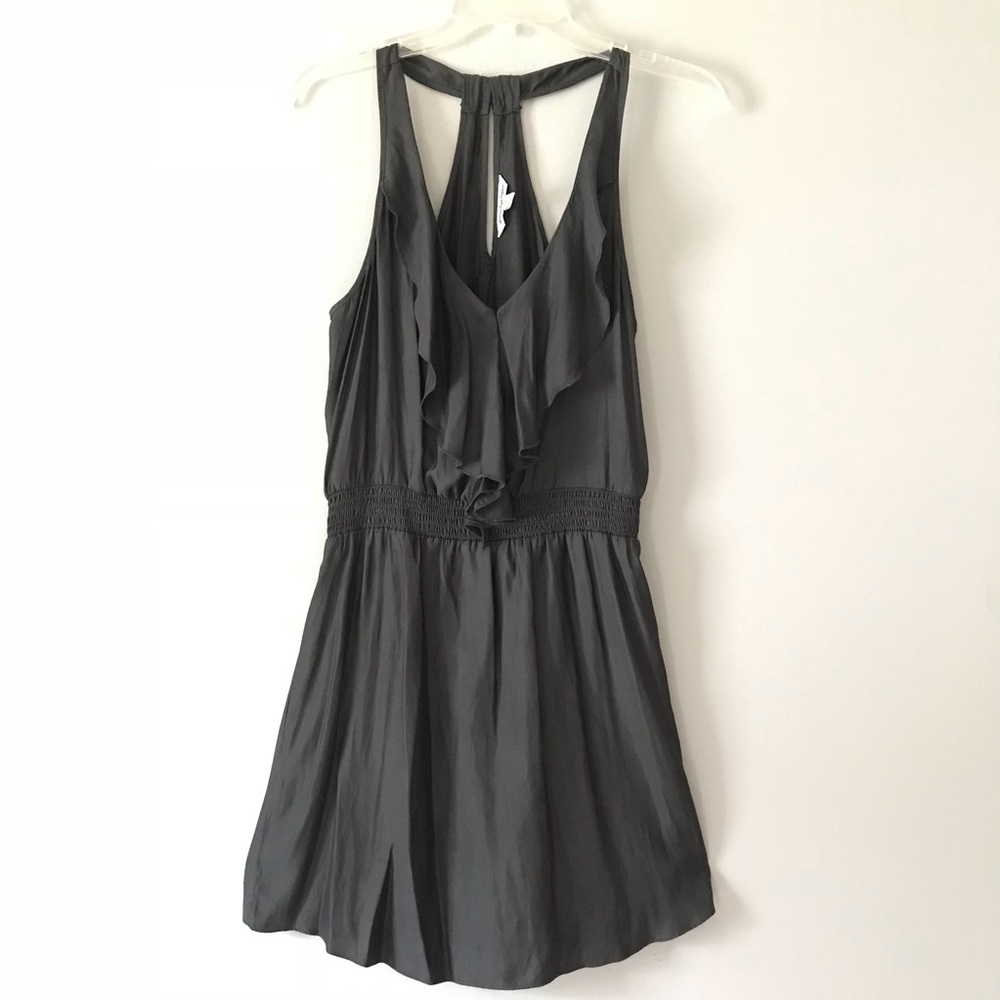 Gray halter dress